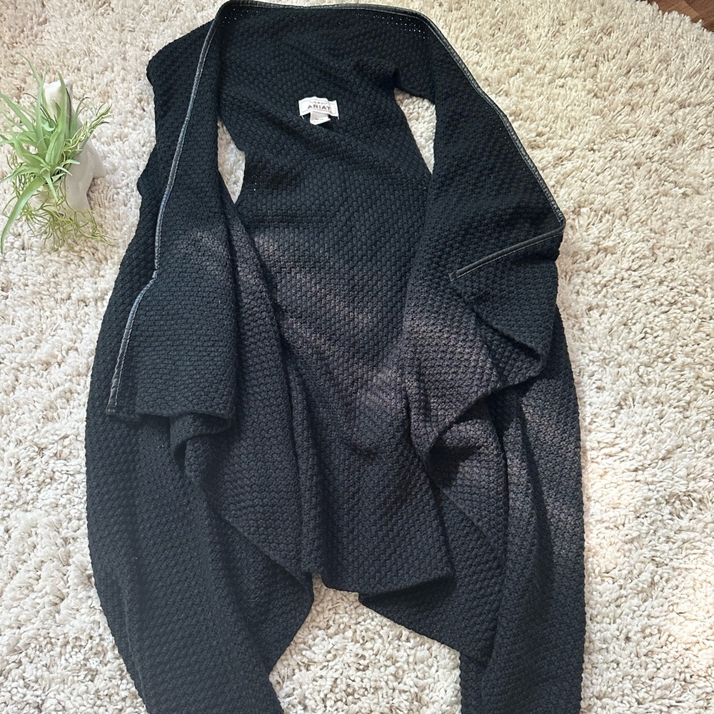 Ariat XS Knitted black, wavy long sleeve evening going out cardigan swea…